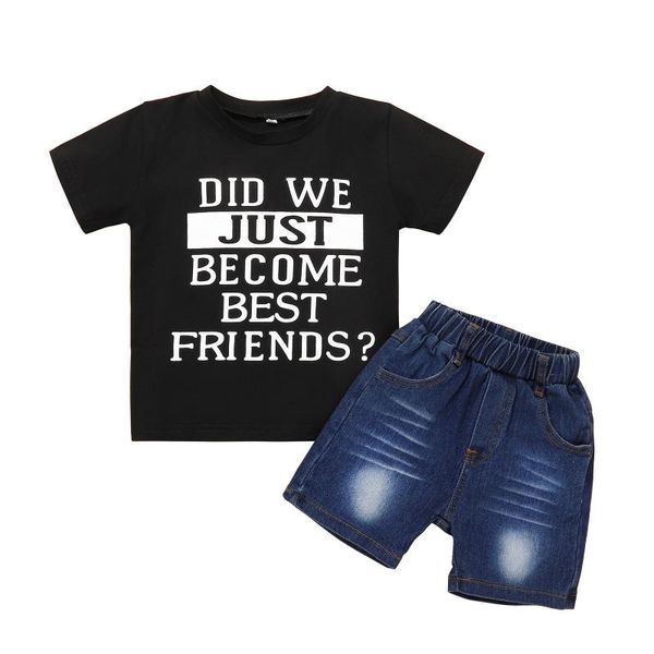 clothing sets baby boys clothes set, letter print short sleeve o-neck t-shirt + jeans for summer, White
clothing sets baby boys clothes set, letter print short sleeve o-neck t-shirt + jeans for summer, White