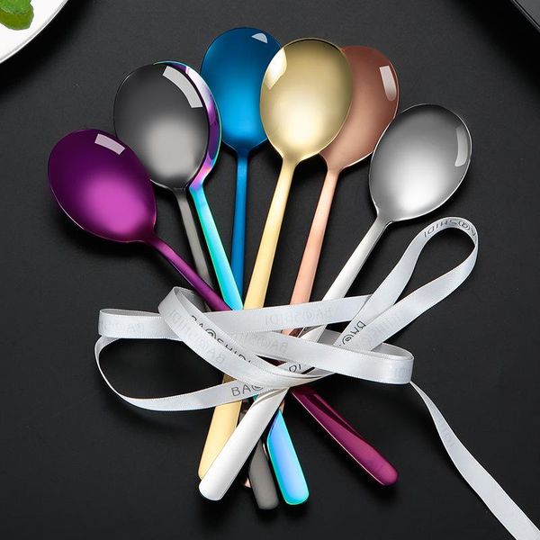 spoons chyir 5pcs creative vacuum plating stainless steel soup spoon long handle coffee tea dessert portable tableware
spoons chyir 5pcs creative vacuum plating stainless steel soup spoon long handle coffee tea dessert portable tableware