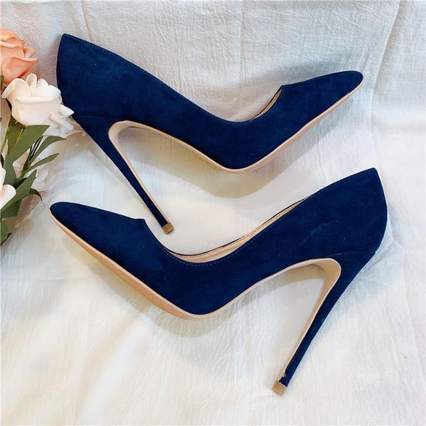 fashion lady women navy suede leather poined toe stiletto high heel pump high-heeled shoes wedding 12cm dress, Black
fashion lady women navy suede leather poined toe stiletto high heel pump high-heeled shoes wedding 12cm dress, Black