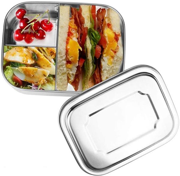dinnerware sets stainless steel lunch box, bento sandwich container, leak-proof with 3 compartments, size available for children and adults
dinnerware sets stainless steel lunch box, bento sandwich container, leak-proof with 3 compartments, size available for children and adults