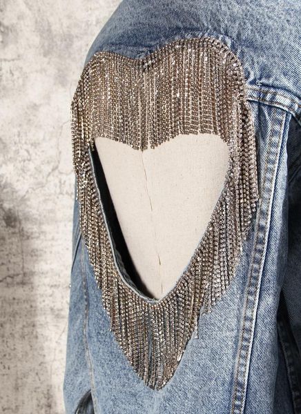 Women's Jackets Loose Fit Rhinestones Hollow Out Denim Jacket Lapel Long Sleeve Women Coat Fashion Tide Spring Autumn 2AZ6, Black;brown
Women's Jackets Loose Fit Rhinestones Hollow Out Denim Jacket Lapel Long Sleeve Women Coat Fashion Tide Spring Autumn 2AZ6, Black;brown