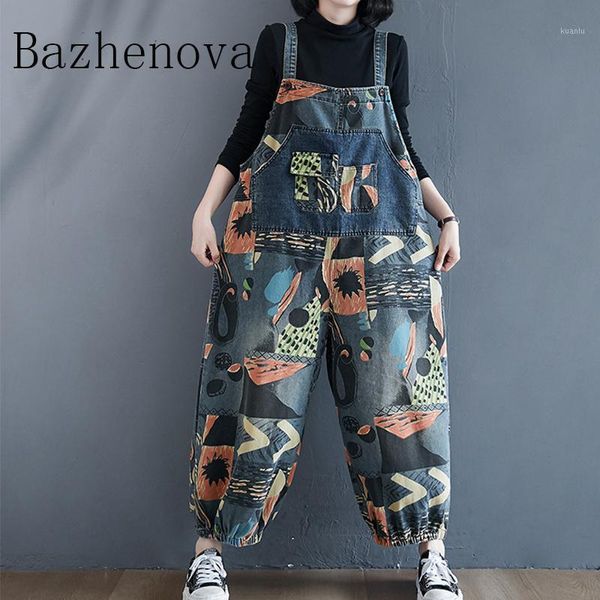 bazhenova women overalls retro cartoon printing denim girls loose wild sweet all-match trousers cargo pants r832 women's & capris, Black;white
bazhenova women overalls retro cartoon printing denim girls loose wild sweet all-match trousers cargo pants r832 women's & capris, Black;white