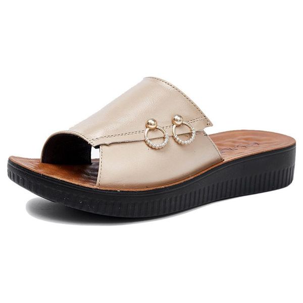 summer genuine leather shoes woman slippers flat sandals wear non-slip comfortable women fashion casual, Black
summer genuine leather shoes woman slippers flat sandals wear non-slip comfortable women fashion casual, Black