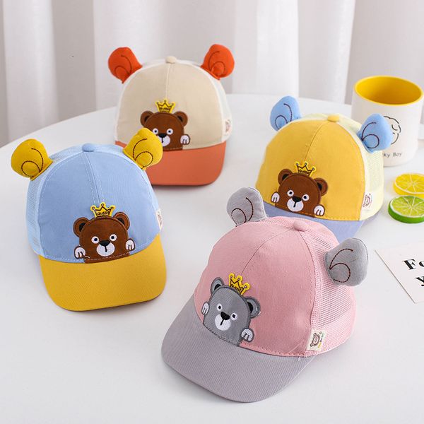 korean new children's cartoon cute bear crown fashion cap baby sunscreen baseball short edge, Blue;gray
korean new children's cartoon cute bear crown fashion cap baby sunscreen baseball short edge, Blue;gray