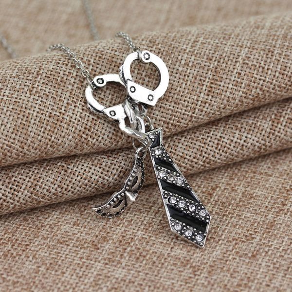 50 fifty shades of grey darker christian charm necklace handcuffs masquerade mask necktie chain pendant necklace gifts, Silver
50 fifty shades of grey darker christian charm necklace handcuffs masquerade mask necktie chain pendant necklace gifts, Silver