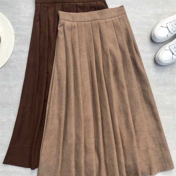 surmiitro autumn winter fashion corduroy midi long pleated skirt women korean style mid-length high waist female 211109, Black
surmiitro autumn winter fashion corduroy midi long pleated skirt women korean style mid-length high waist female 211109, Black