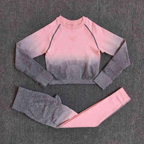 women's pants & capris 2pcs ombre seamless women sports suit gym leggings workout clothes long sleeve fitness crop shirts yoga, Black;white
women's pants & capris 2pcs ombre seamless women sports suit gym leggings workout clothes long sleeve fitness crop shirts yoga, Black;white