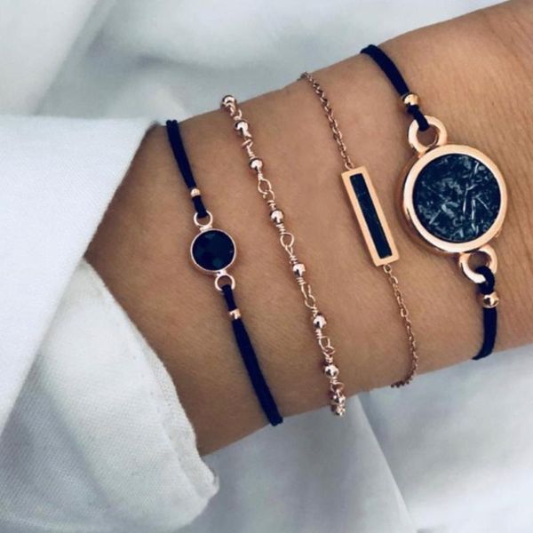 link, chain 5/6pcs bohemian black rope bracelet set for women aircraft shell moon heart crystal charm bangle boho jewelry
link, chain 5/6pcs bohemian black rope bracelet set for women aircraft shell moon heart crystal charm bangle boho jewelry