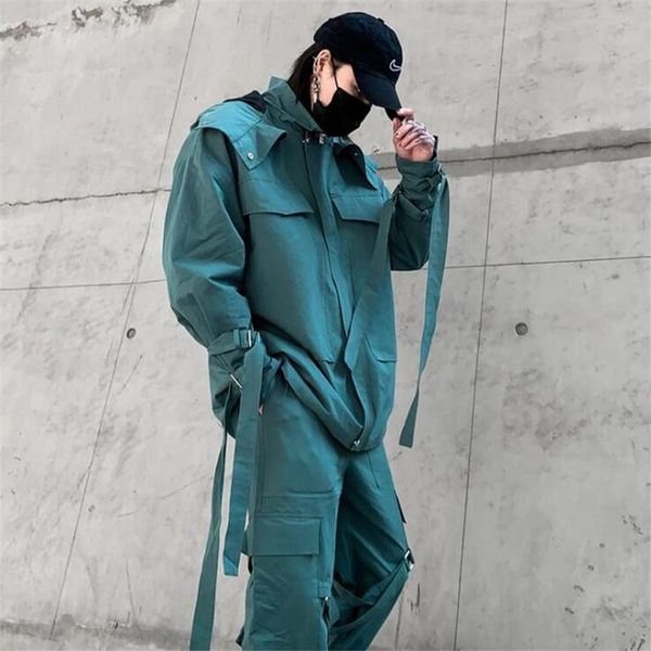 men's jackets nicebig pockets ribbons jacket japanese style hooded casual streetwear and coats, Black;brown
men's jackets nicebig pockets ribbons jacket japanese style hooded casual streetwear and coats, Black;brown
