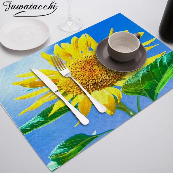 mats & pads fuwatacchi flower printed placemats for dinning table sunflower waterproof heat insulation home decorative tableware cloth
mats & pads fuwatacchi flower printed placemats for dinning table sunflower waterproof heat insulation home decorative tableware cloth