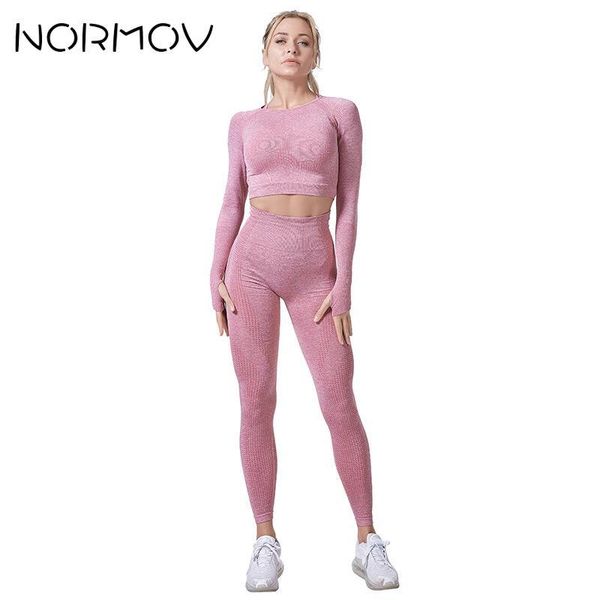 yoga outfit normov 2 piece set women sport quick dry running clothes seamless bra long sleeve crop legging gym
yoga outfit normov 2 piece set women sport quick dry running clothes seamless bra long sleeve crop legging gym