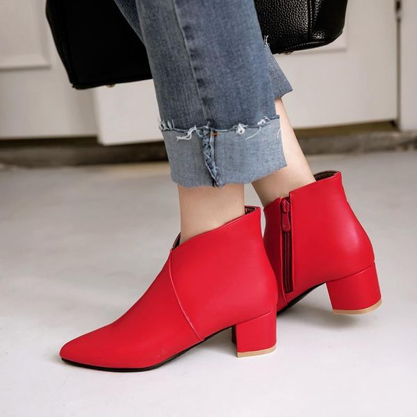 boots ymechic autumn winter girls medium block heel ladies shoes red blue black fashion pointed toe ankle plus size qm9c
boots ymechic autumn winter girls medium block heel ladies shoes red blue black fashion pointed toe ankle plus size qm9c