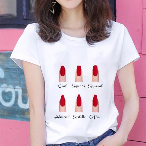 summer fashion personality nail and mens t shirts women art print harajuku casual short sleeve female basic ladies tees, White;black
summer fashion personality nail and mens t shirts women art print harajuku casual short sleeve female basic ladies tees, White;black
