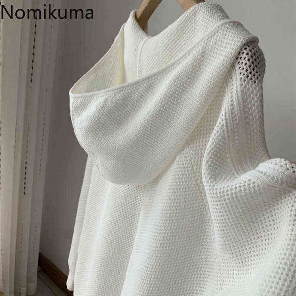 nomikuma causal hollow-out hooded sweater coat causal long sleeve oversized knitted spring pullover jumper 6e289 211217, White;black
nomikuma causal hollow-out hooded sweater coat causal long sleeve oversized knitted spring pullover jumper 6e289 211217, White;black