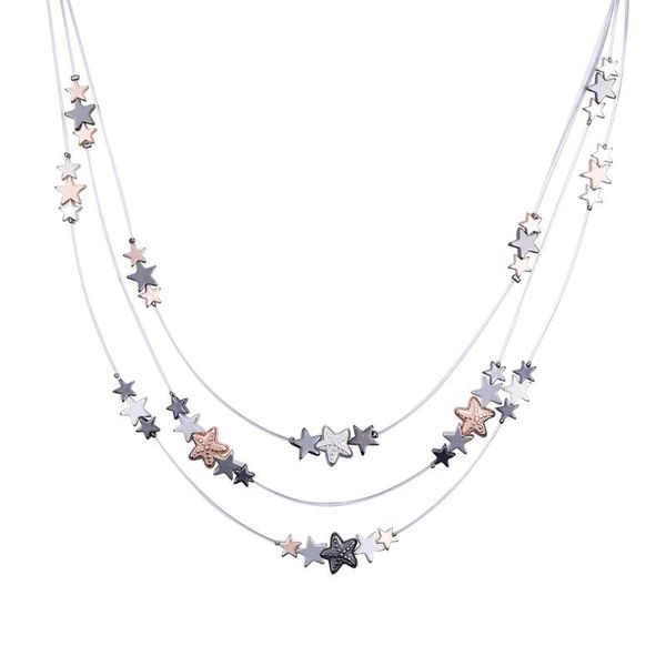 chokers 2021 women's imitation chain necklace small star charms pendant choker necklaces statement 3 layer fashion jewelry, Golden;silver
chokers 2021 women's imitation chain necklace small star charms pendant choker necklaces statement 3 layer fashion jewelry, Golden;silver