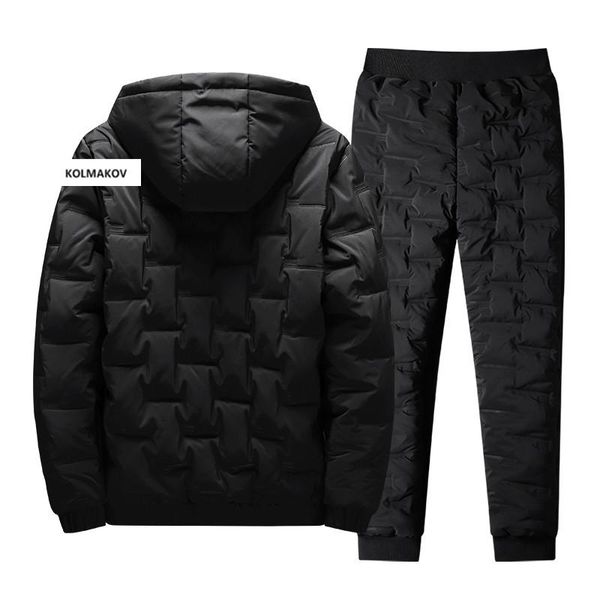 men's tracksuits hooded cotton-padded clothes set korean-style slim fit autumn and winter warm hoodie+cotton-padded trousers 2pc sets, Gray
men's tracksuits hooded cotton-padded clothes set korean-style slim fit autumn and winter warm hoodie+cotton-padded trousers 2pc sets, Gray