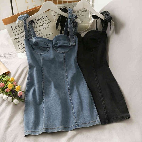 two piece dress korean bow tie strap beautiful back suspender short female vintage slim wild bag hip denim dress summer vestido 17, White
two piece dress korean bow tie strap beautiful back suspender short female vintage slim wild bag hip denim dress summer vestido 17, White