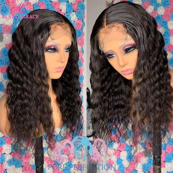 inches deep wave human hair wig lace front curly 4x4 closure brazilian for women wigs, Black;brown
inches deep wave human hair wig lace front curly 4x4 closure brazilian for women wigs, Black;brown