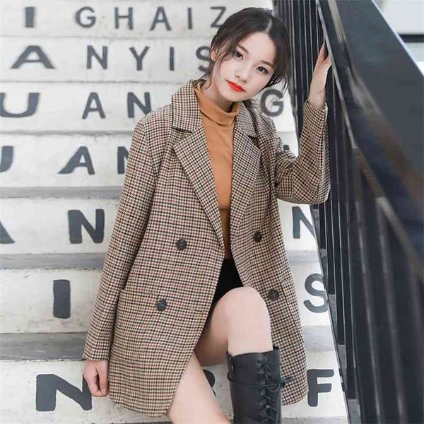 winter han edition small suit star fashion long-sleeved grid cloth with lace-up coat frock 210510, White;black
winter han edition small suit star fashion long-sleeved grid cloth with lace-up coat frock 210510, White;black