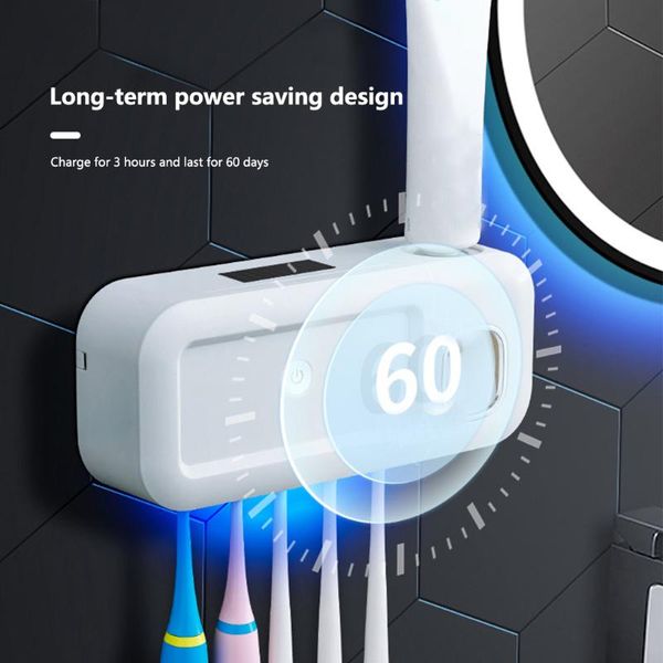 toothbrush holders smart disinfection holder toothpaste dispenser waterproof non-porous bathroom storage box accessories
toothbrush holders smart disinfection holder toothpaste dispenser waterproof non-porous bathroom storage box accessories