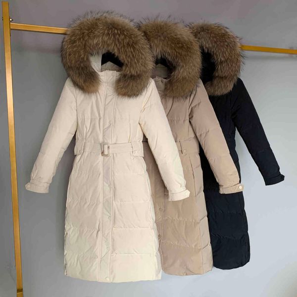 women's down & parkas women 90% white duck coat large natural raccoon fur long jacket loose hooded thick female overcoat with belt, Black
women's down & parkas women 90% white duck coat large natural raccoon fur long jacket loose hooded thick female overcoat with belt, Black