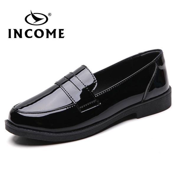 dress shoes income 2021 spring women slip on casual loafers solid patent leather college student fashion moccasins, Black
dress shoes income 2021 spring women slip on casual loafers solid patent leather college student fashion moccasins, Black