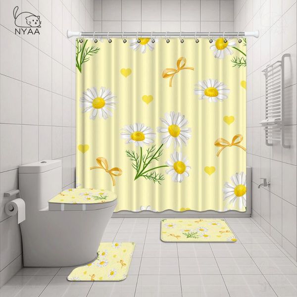 bath accessory set daisy flower shower curtain mat bathroom waterproof garden view toilet mats rug
bath accessory set daisy flower shower curtain mat bathroom waterproof garden view toilet mats rug