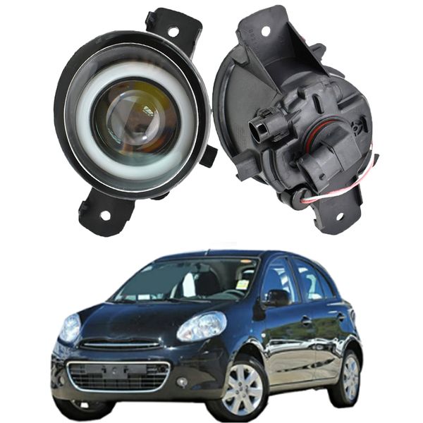 2 x angel eye fog light assembly car led lens fog driving lamp drl 12v for nissan micra march 4/iv (k13) hatchback 2010-2018
2 x angel eye fog light assembly car led lens fog driving lamp drl 12v for nissan micra march 4/iv (k13) hatchback 2010-2018