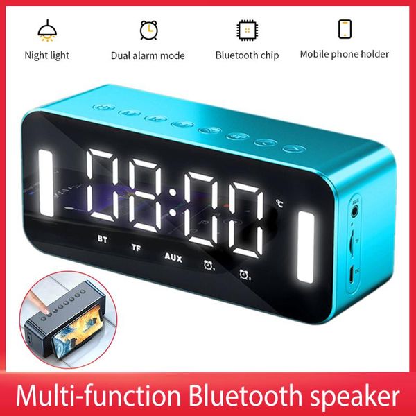 mini speakers bluetooth 5.0 speaker mirror wireless dual alarm clock subwoofer radio 2500mah battery night light for home office
mini speakers bluetooth 5.0 speaker mirror wireless dual alarm clock subwoofer radio 2500mah battery night light for home office