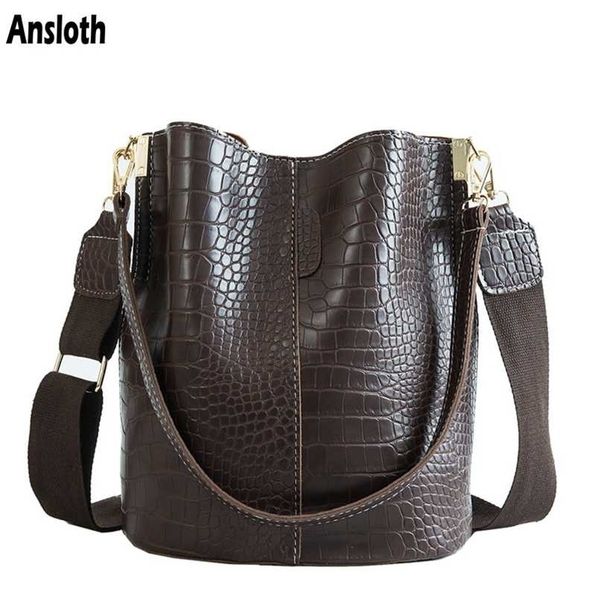 ansloth crossbody bag for women shoulder brand designer s luxury pu leather bucket handbag hps405 211025
ansloth crossbody bag for women shoulder brand designer s luxury pu leather bucket handbag hps405 211025