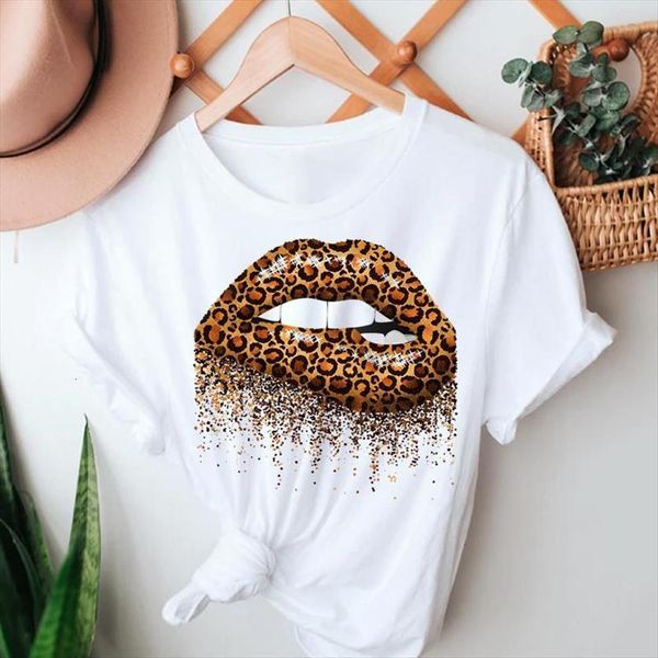 fashion lip leopard style casual women t shirt summer short sleeve tshirts clothes graphic print female tee, White
fashion lip leopard style casual women t shirt summer short sleeve tshirts clothes graphic print female tee, White