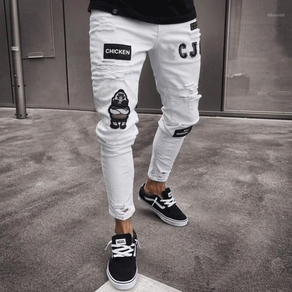 men's vintage ripped jeans biker skinny slim fit zipper denim pant destroyed frayed trousers embroidery style pants1 hqw5, Blue
men's vintage ripped jeans biker skinny slim fit zipper denim pant destroyed frayed trousers embroidery style pants1 hqw5, Blue