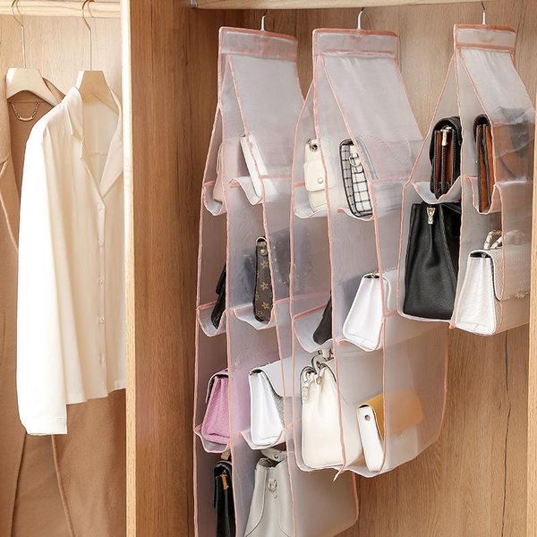 storage bags creative handbag organizer transparent bag practical hanging bedroom wardrobe closet durable
storage bags creative handbag organizer transparent bag practical hanging bedroom wardrobe closet durable