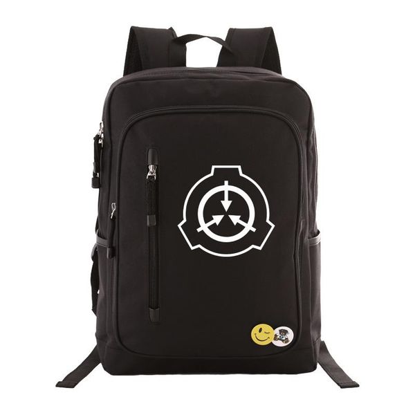 backpack scp secure contain protect bag zipper pocket men women bookbag student school travel lapmochila badge 
backpack scp secure contain protect bag zipper pocket men women bookbag student school travel lapmochila badge