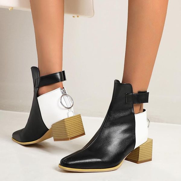 boots women autumn winter 2021 ankle high heels zipper short feminine shoes women's booties, Black
boots women autumn winter 2021 ankle high heels zipper short feminine shoes women's booties, Black