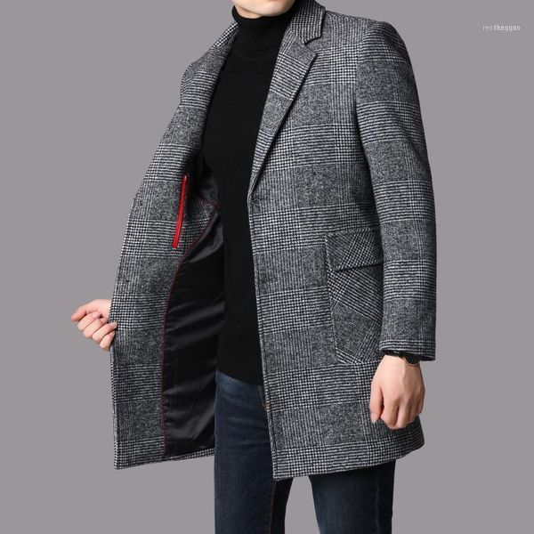 men's wool & blends and winter casual woolen coat middle long style korean woollen windbreaker manufacturer1, Black
men's wool & blends and winter casual woolen coat middle long style korean woollen windbreaker manufacturer1, Black