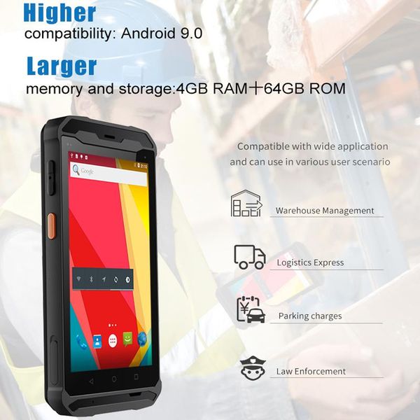 5.5 inch android 9.0 4gb ram 64g rom industrial rugged handheld scanner pda with google play service scanners
5.5 inch android 9.0 4gb ram 64g rom industrial rugged handheld scanner pda with google play service scanners