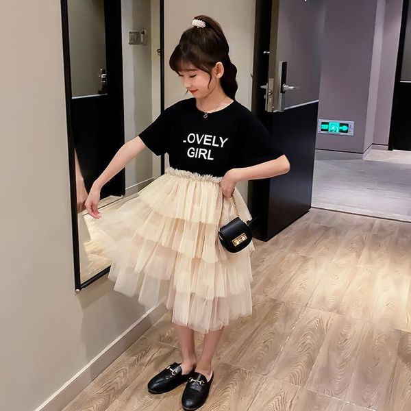 summer kids girls princess dress teen mesh patchwork dresses fashion letter printing clothes, #8734 girl's, Red;yellow 
summer kids girls princess dress teen mesh patchwork dresses fashion letter printing clothes, #8734 girl's, Red;yellow
