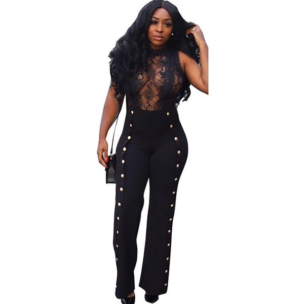 women's jumpsuits & rompers black women romper lace floral sleeveless mesh sheer bodycon bandage club party jumpsuit slim outfits with, Black;white
women's jumpsuits & rompers black women romper lace floral sleeveless mesh sheer bodycon bandage club party jumpsuit slim outfits with, Black;white