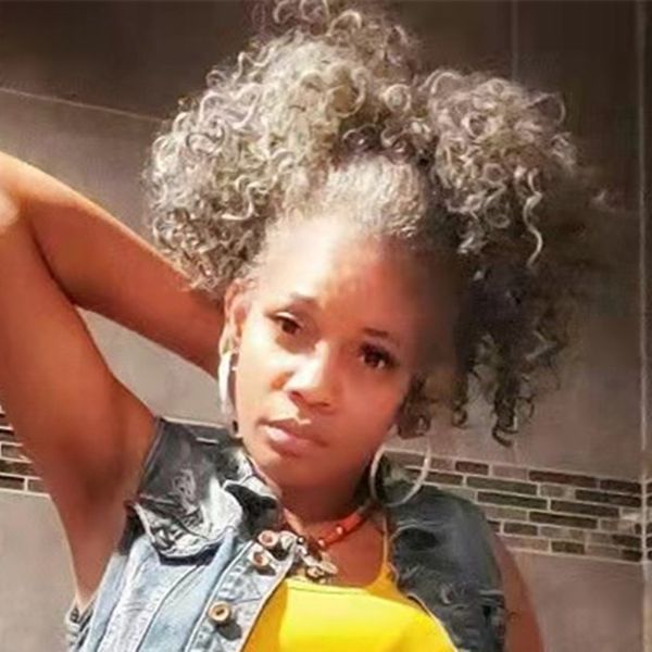 silver grey human hair pony tail hairpiece wrap around dye natural hightlight salt and pepper gray hair ponytail afro kinky curly, Black
silver grey human hair pony tail hairpiece wrap around dye natural hightlight salt and pepper gray hair ponytail afro kinky curly, Black