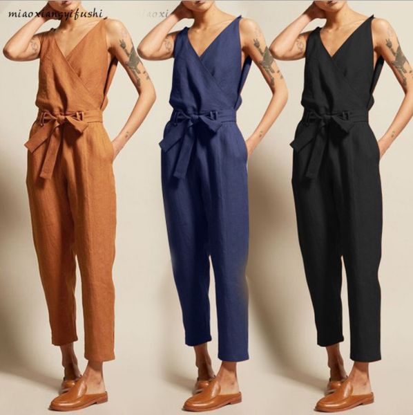 celmia summer plus size vintage women jumpsuit 2021 romper casual sleeveless, Black;white
celmia summer plus size vintage women jumpsuit 2021 romper casual sleeveless, Black;white