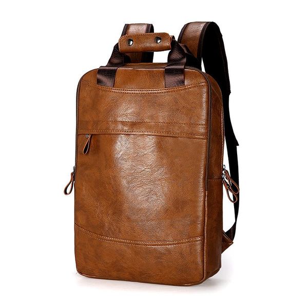 backpack multi-function waterproof pu leather retro casual college student men women shoulder bags for laptravel sports
backpack multi-function waterproof pu leather retro casual college student men women shoulder bags for laptravel sports