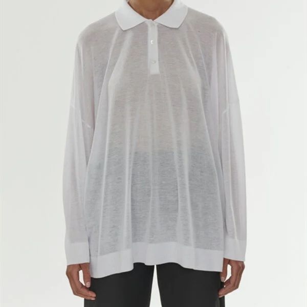 t shirt women's loose t-shirt long sleeve micro perspective solid color simple casual lady, White
t shirt women's loose t-shirt long sleeve micro perspective solid color simple casual lady, White