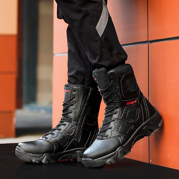size 39-47 desert tactical mens boots wear-resisting army boots men waterproof outdoor hiking men combat ankle boots, Black
size 39-47 desert tactical mens boots wear-resisting army boots men waterproof outdoor hiking men combat ankle boots, Black