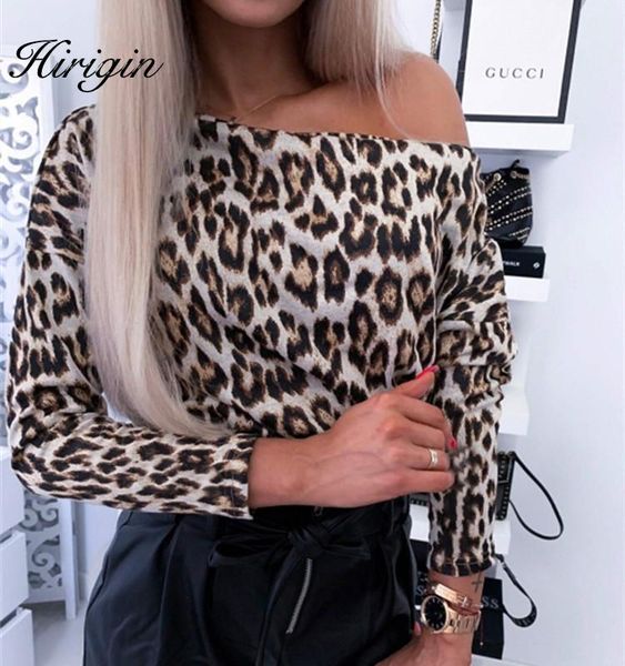 fashion women long sleeve leopard blouse off shoulder shirt ladies party dames streetwear blusas femininas elegante women's blouses & s, White
fashion women long sleeve leopard blouse off shoulder shirt ladies party dames streetwear blusas femininas elegante women's blouses & s, White