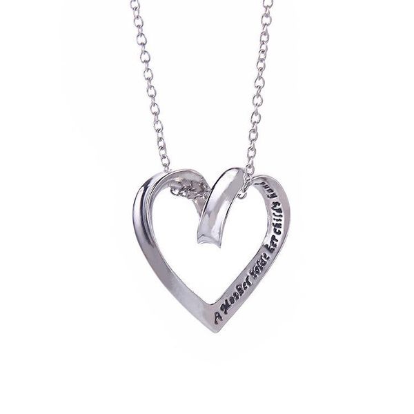 pendant necklaces retro heart necklace letter choker jewelry mother's day gift drop yp8357, Silver
pendant necklaces retro heart necklace letter choker jewelry mother's day gift drop yp8357, Silver