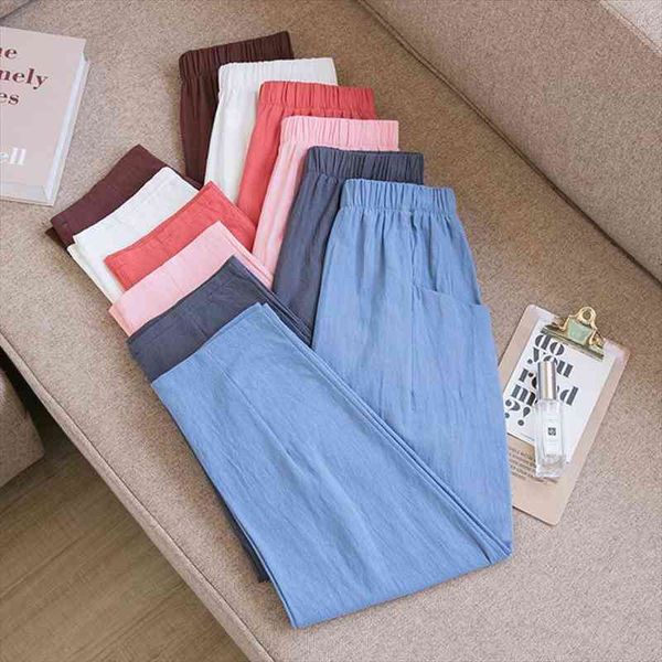 spring summer calf length women capris casual cotton linen solid elastic waist harem trousers soft for female ladys, Black;white
spring summer calf length women capris casual cotton linen solid elastic waist harem trousers soft for female ladys, Black;white