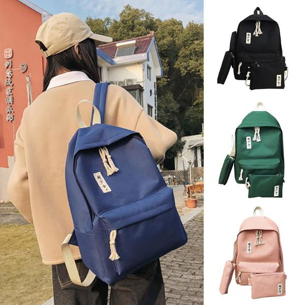 backpack waterproof women shoulder bag trend female bagpack large school teenager student 3 piece set
backpack waterproof women shoulder bag trend female bagpack large school teenager student 3 piece set