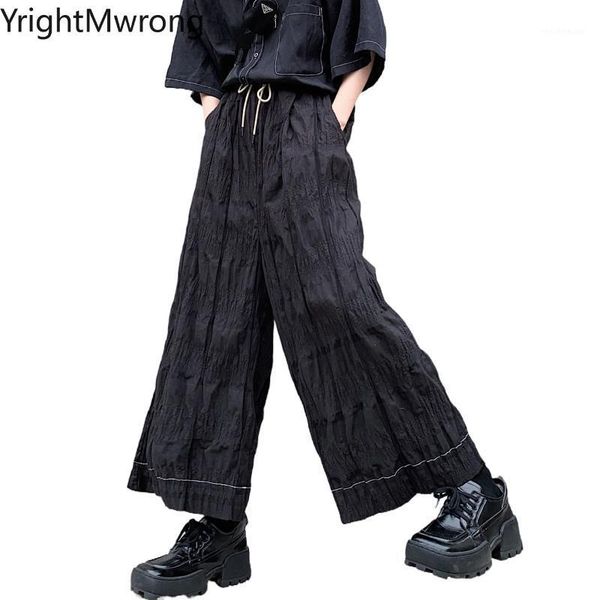 drawstring black cute gothic lolita loose straight wide baggy summer vintage punk pant korean streetwear ruched pleated harajuku women', Black;white
drawstring black cute gothic lolita loose straight wide baggy summer vintage punk pant korean streetwear ruched pleated harajuku women', Black;white