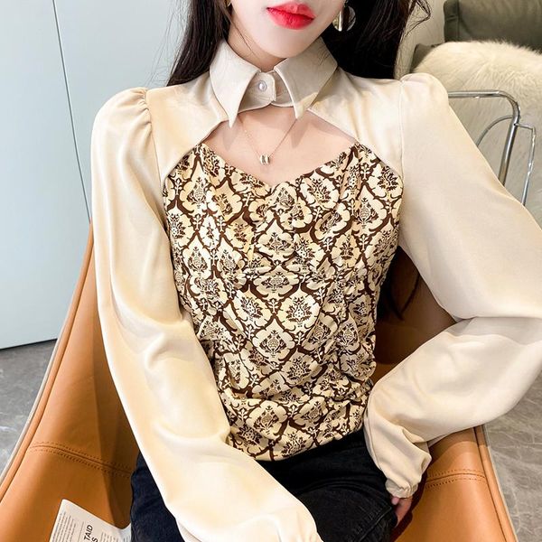 women's blouses & shirts coigarsam blouse women autumn 2021 fashion long sleeve stand neck blusas womens and, White
women's blouses & shirts coigarsam blouse women autumn 2021 fashion long sleeve stand neck blusas womens and, White